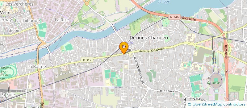 localisation de l'entreprise RHONE CONCEPT à DECINES-CHARPIEU