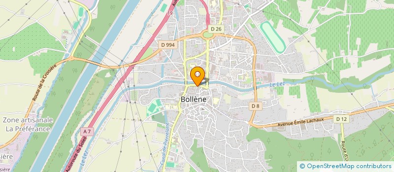 localisation de l'entreprise RHONE CONSTRUCTION  BOLLENE