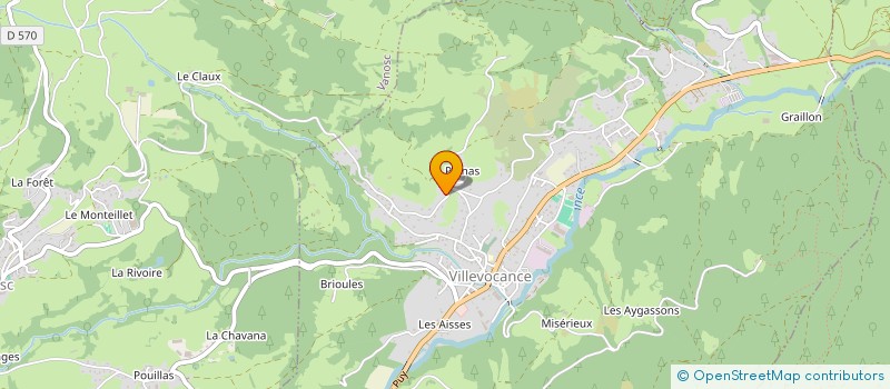 localisation de l'entreprise RHONE DIGITAL  VILLEVOCANCE