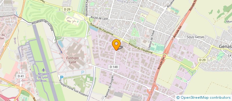 localisation de l'entreprise RHONE ELEC DISTRIBUTION  GENAS