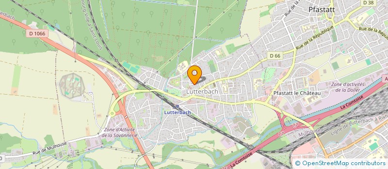 localisation de l'entreprise RHONE ET SAONE HABITATION  LUTTERBACH