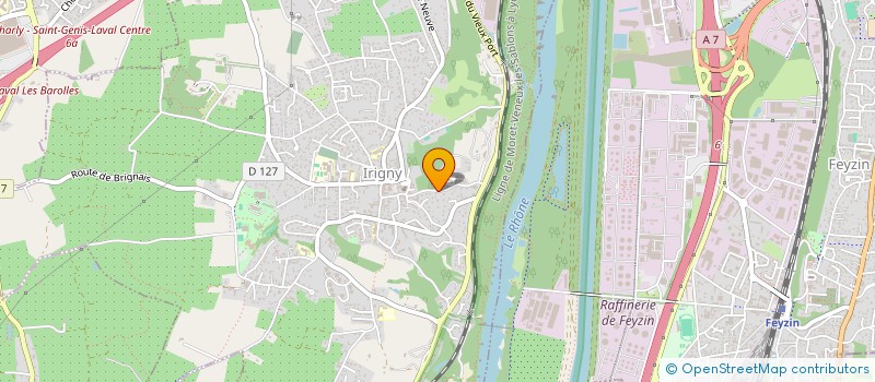 localisation de l'entreprise RHONE ETANCHEITE  IRIGNY