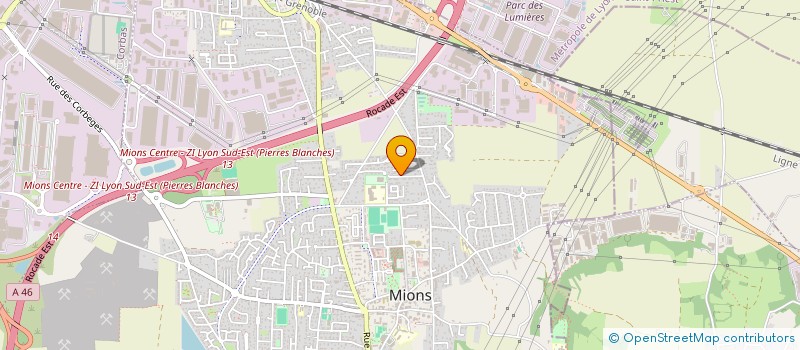 localisation de l'entreprise RHONE FERMETURES  MIONS