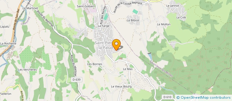 localisation de l'entreprise RHONE FOREZ PAYSAGES  LENTILLY