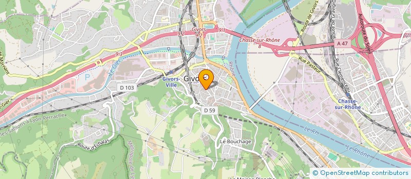 localisation de l'entreprise RHONE GIER EQUIPEMENT  GIVORS