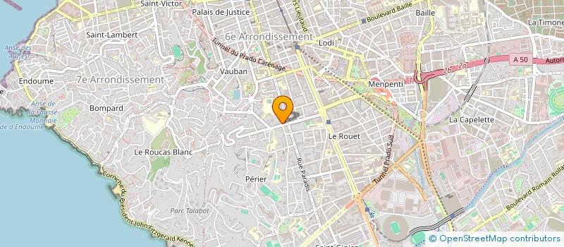 localisation de l'entreprise RHONE IMMOBILIER à MARSEILLE