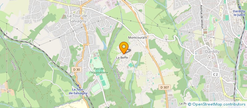 localisation de l'entreprise RHONE INSERTION ENVIRONNEMENT à DARDILLY
