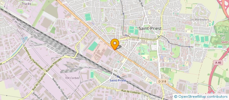localisation de l'entreprise RHONE INTERNATIONAL BUSINESS à SAINT-PRIEST