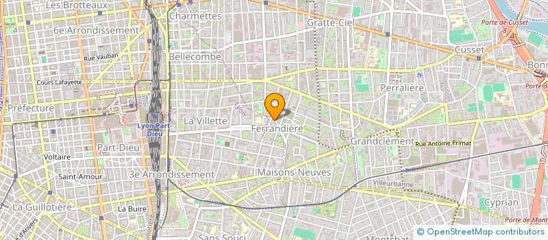 localisation de l'entreprise RHONE ISERE DISTRIBUTION à VILLEURBANNE