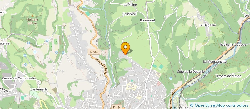 localisation de l'entreprise RHONE ISLAND  FIGEAC