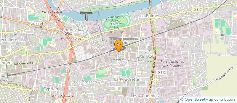 localisation de l'entreprise RHONE ISOLANTS  VAULX-EN-VELIN