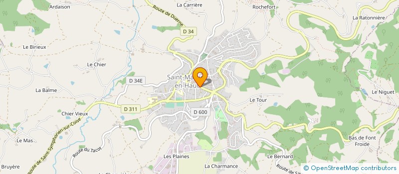 localisation de l'entreprise RHONE-LOIRE CONSTRUCTEURS à SAINT-MARTIN-EN-HAUT