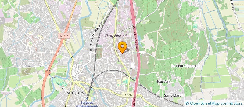 localisation de l'entreprise RHONE MEDITERRANEE CONSTRUCTION  SORGUES