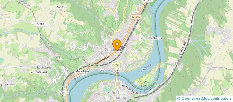 localisation de l'entreprise RHONE MILLESIMES à CONDRIEU