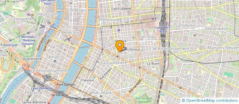 localisation de l'entreprise RHONE MIROIRS SARL à LYON