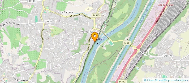 localisation de l'entreprise RHONE MOTO SERVICES à VERNAISON