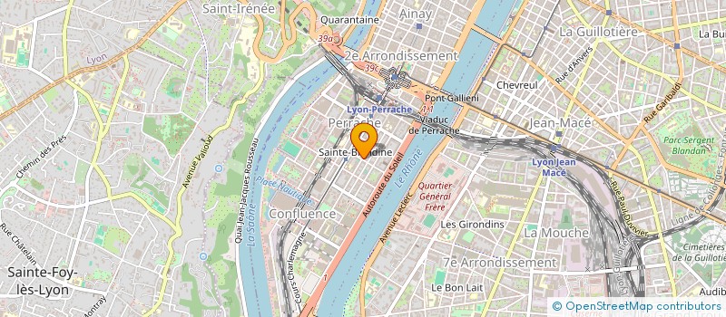 localisation de l'entreprise RHONE NEGOCE ET SERVICES à LYON