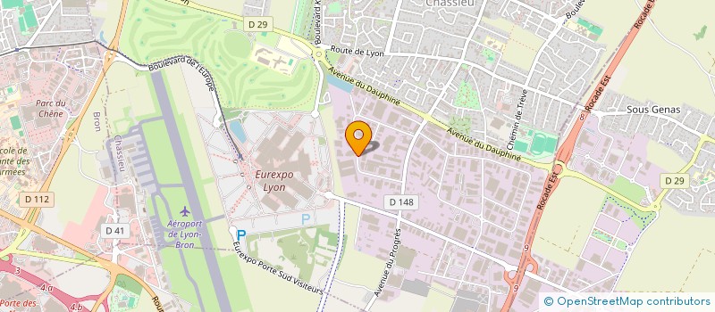localisation de l'entreprise RHONE PACK THERMOFORMAGE à CHASSIEU