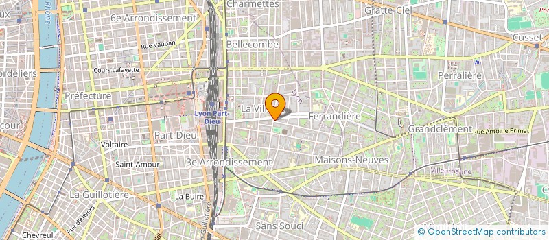 localisation de l'entreprise RHONE PEINTURE à LYON