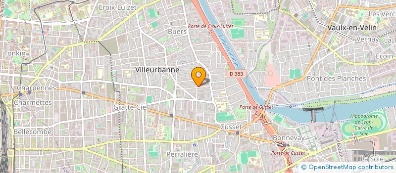 localisation de l'entreprise RHONE PLOMBERIE  VILLEURBANNE