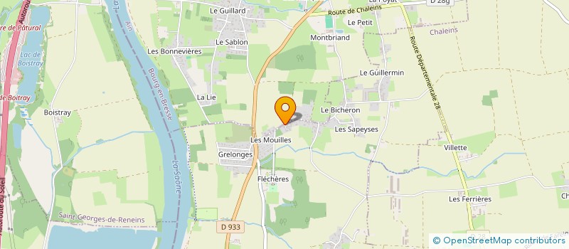 localisation de l'entreprise RHONE SAONE IMMO FONCIER à FAREINS