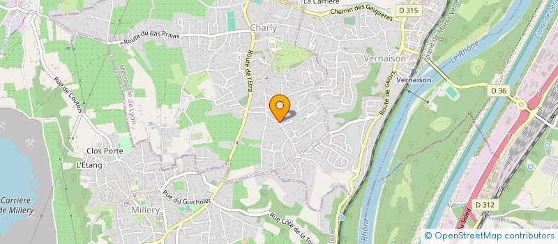 localisation de l'entreprise RHONE SERVICES NETTOYAGE  CHARLY