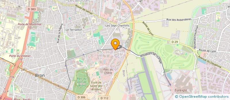 localisation de l'entreprise RHONE TECHNICAL SERVICES  BRON