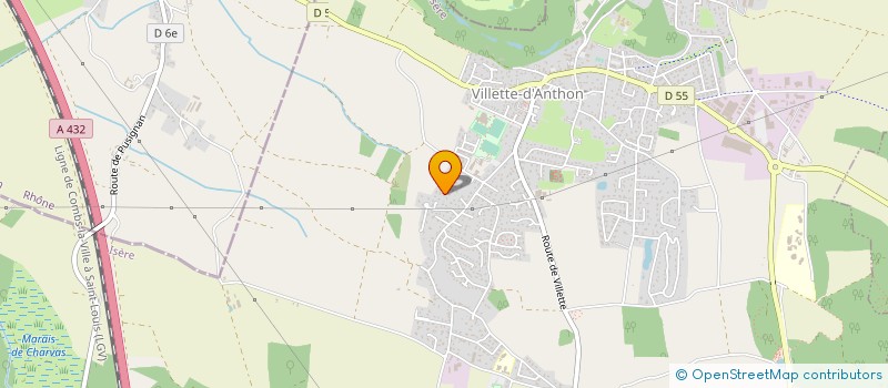 localisation de l'entreprise RHONE TRANS EXPRESS à VILLETTE-D'ANTHON