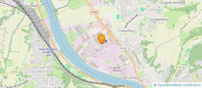 localisation de l'entreprise RHONE TRAVAUX ETANCHEITE à GENAY