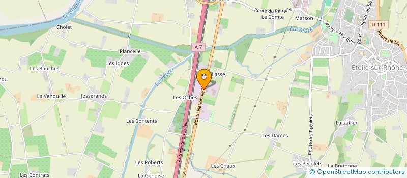 localisation de l'entreprise RHONE-VALLEY STORE  ETOILE-SUR-RHONE