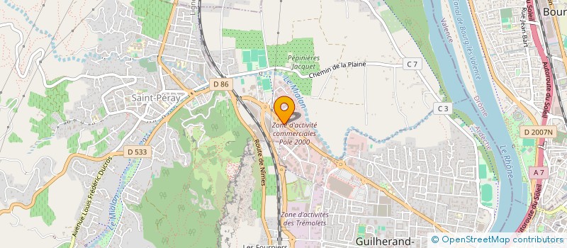 localisation de l'entreprise RHONEDIS  SAINT-PERAY