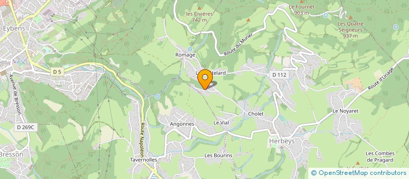 localisation de l'entreprise RHONES ALPES BATIMENT SERVICES  HERBEYS