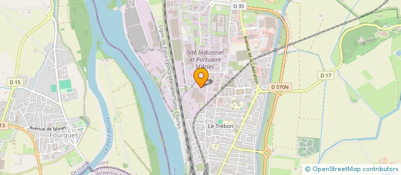 localisation de l'entreprise RHONES ELECTRIC à ARLES