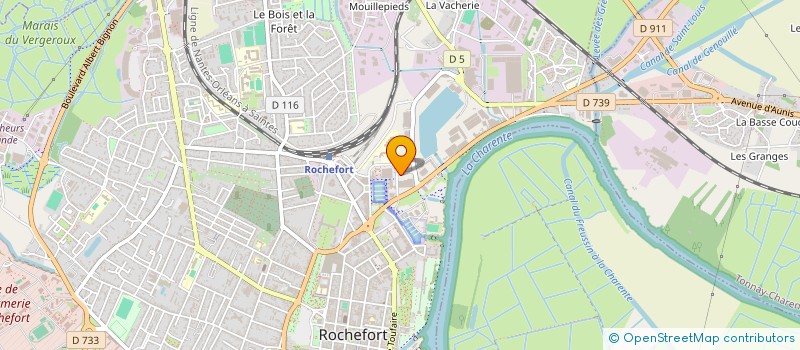 localisation de l'entreprise RHOORY  ROCHEFORT