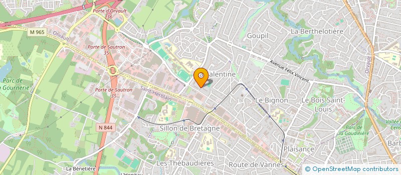 localisation de l'entreprise RHOPO PROPRETE MULTISERVICES à ORVAULT