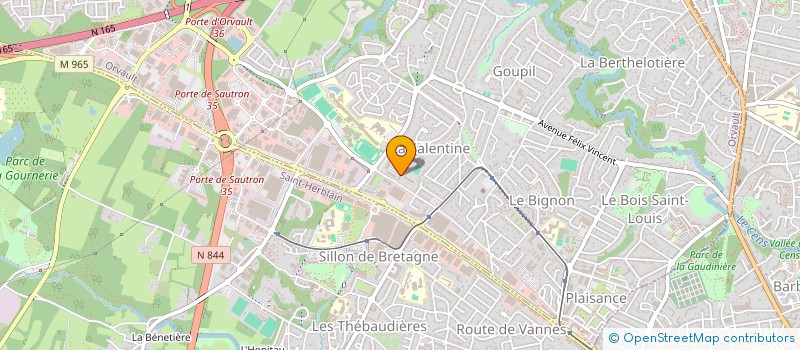 localisation de l'entreprise RHOPO SECURITE à ORVAULT