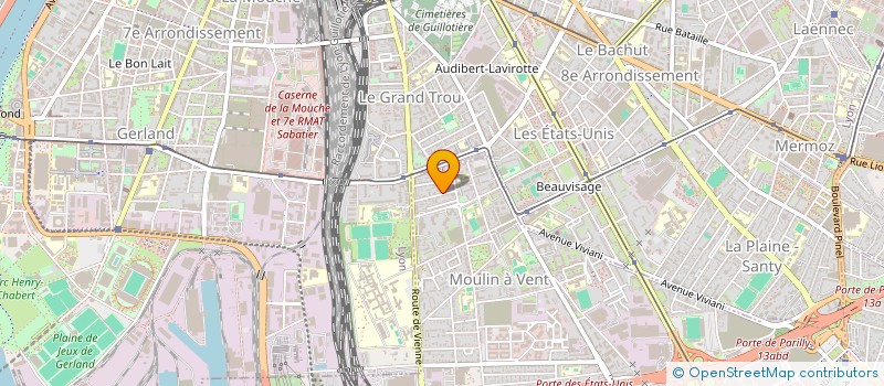 localisation de l'entreprise RHOZA  VENISSIEUX