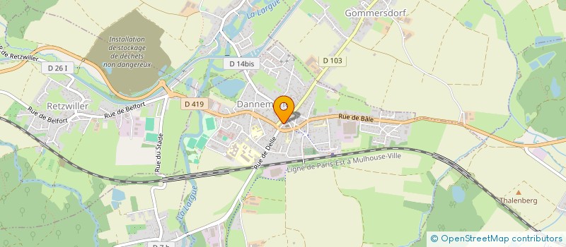 localisation de l'entreprise RHP3B  DANNEMARIE