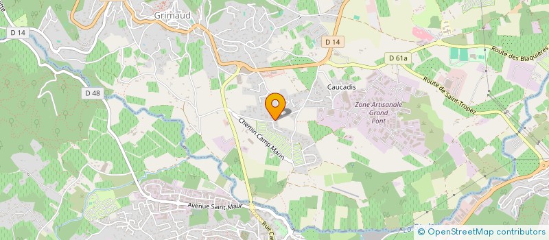 localisation de l'entreprise RHPAYE à GRIMAUD