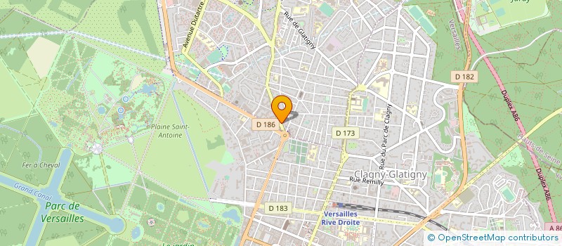 localisation de l'entreprise RHPRO  LE CHESNAY-ROCQUENCOURT