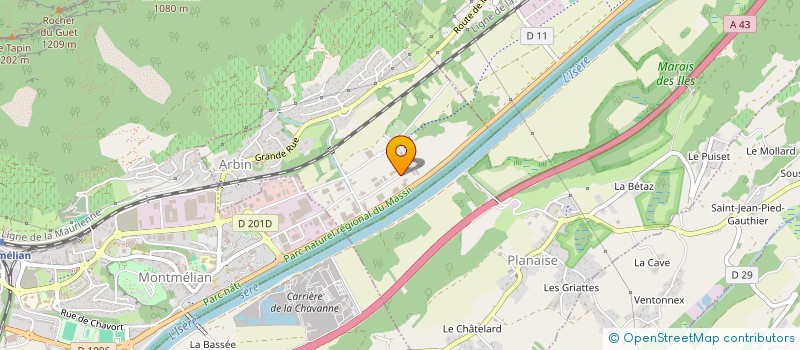 localisation de l'entreprise RHQ à ARBIN