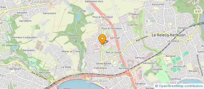 localisation de l'entreprise RHUMAOUEST  LE RELECQ-KERHUON