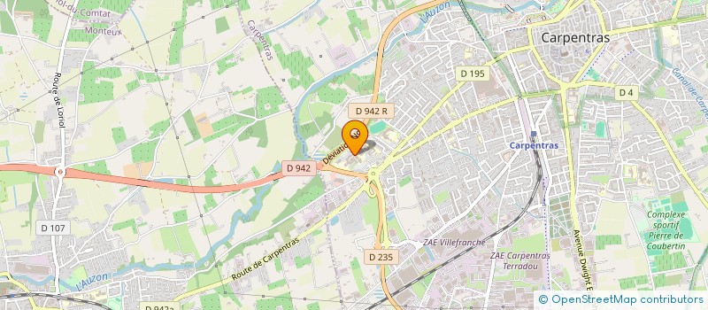 localisation de l'entreprise RHUMAPRO à CARPENTRAS