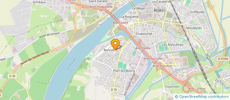 localisation de l'entreprise RHUMEURS à ARLES