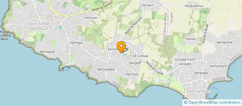 localisation de l'entreprise RHUYS 56 AMBIANCE IRLANDAISE  SAINT-GILDAS-DE-RHUYS