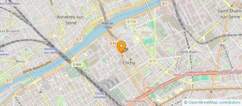 localisation de l'entreprise RHUYS HOLDING à CLICHY