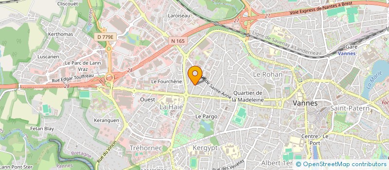 localisation de l'entreprise RHUYS KINESITHERAPIE à VANNES