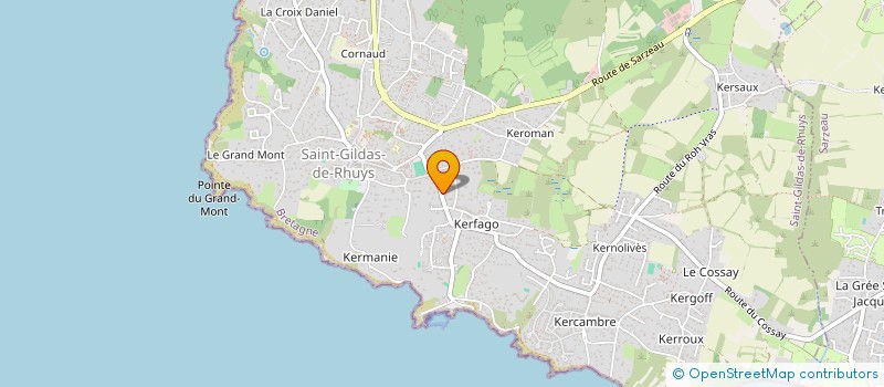 localisation de l'entreprise RHUYS P.A.R.C  SAINT-GILDAS-DE-RHUYS