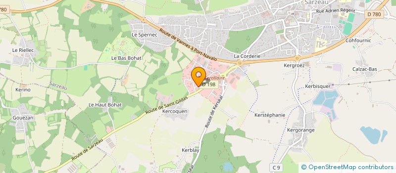 localisation de l'entreprise RHUYS PIZZA IMMOBILIER  SARZEAU