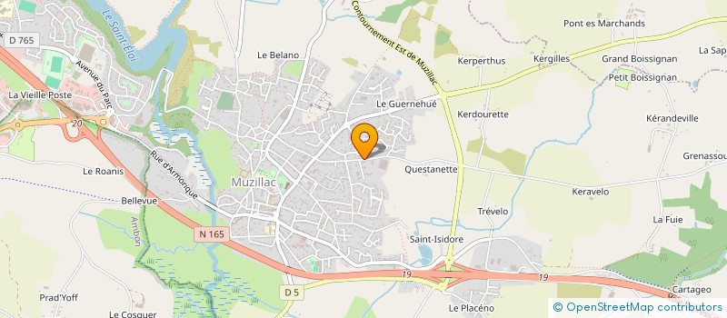 localisation de l'entreprise RHUYS RUGBY CLUB  LA TRINITE-SURZUR